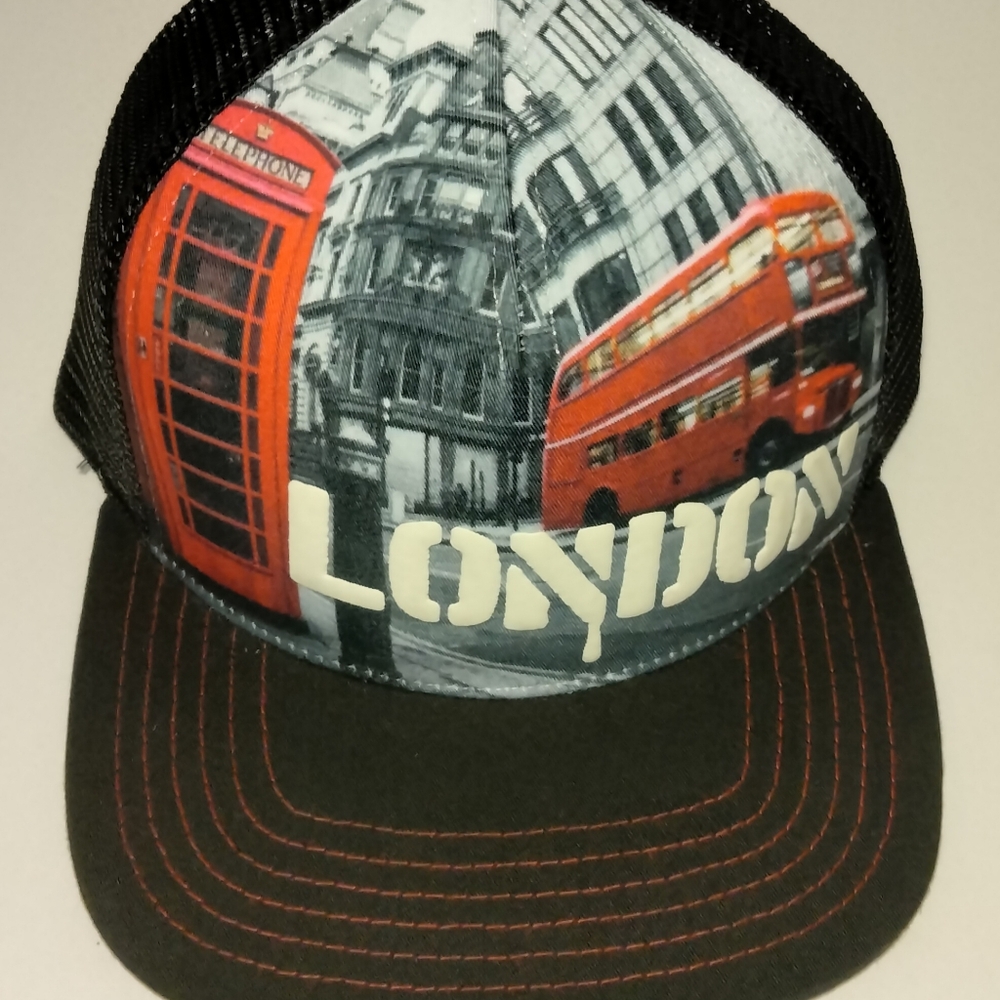 London Two Panel Print Trucker Cap